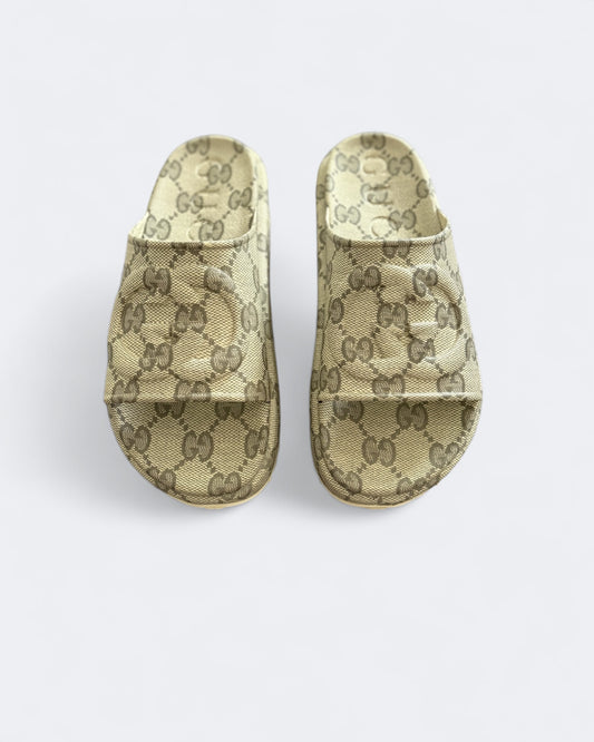 Claquette Interlocking G à plateforme - Gucci